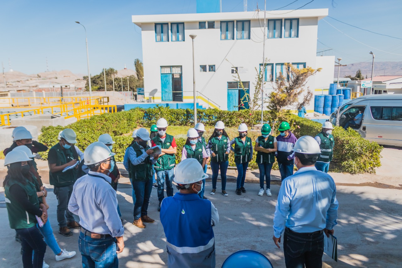 EPS Moquegua reinicia visitas guiadas a estudiantes en las instalaciones de la planta de tratamiento Chen Chen